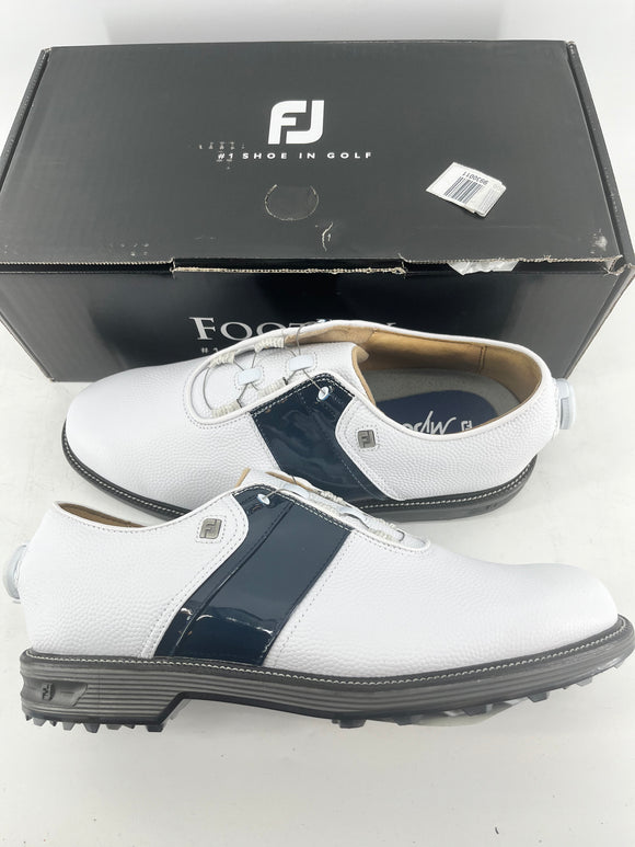 Footjoy Myjoys Premiere Series BOA Packard Spikeless Golf Shoes White 8.5 XW