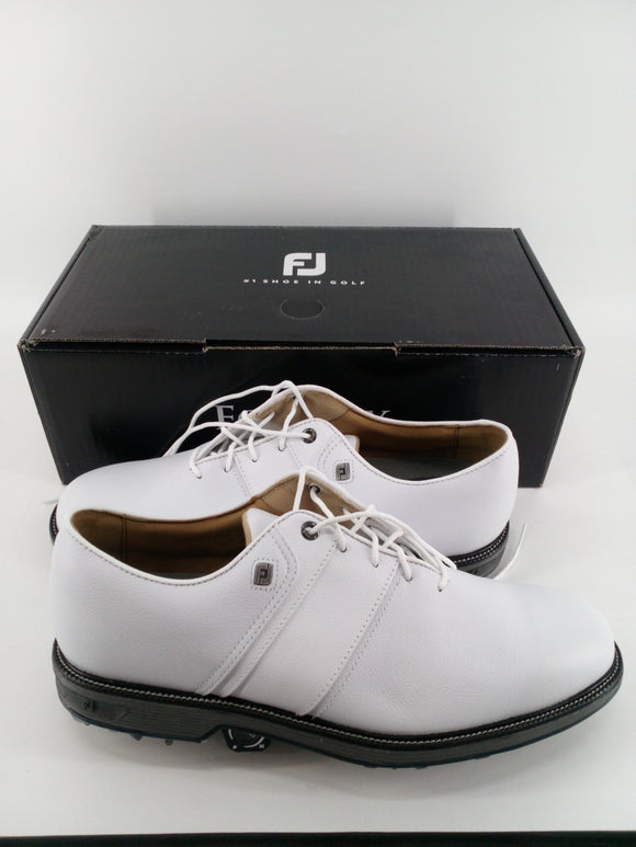 Footjoy Myjoys Premiere Series Packard Golf Shoes Solid White Custom 11 Medium
