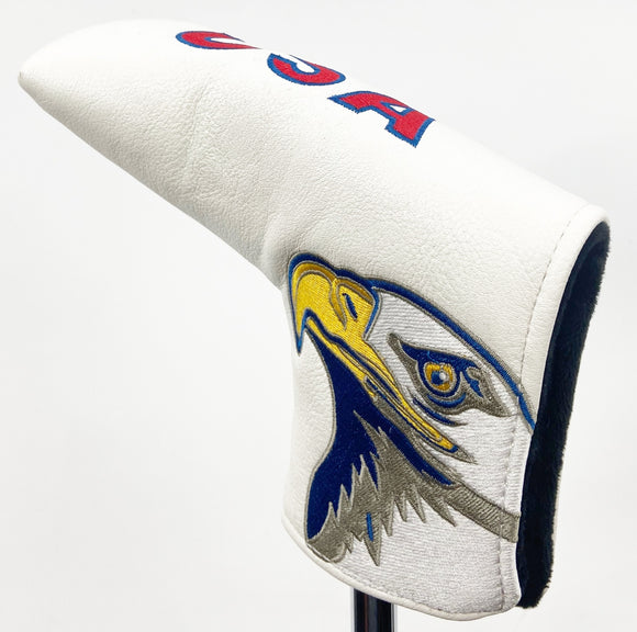 Bald Eagle USA Flag PUTTER HEADCOVER Blade fits Odyssey Scotty Cameron NEW